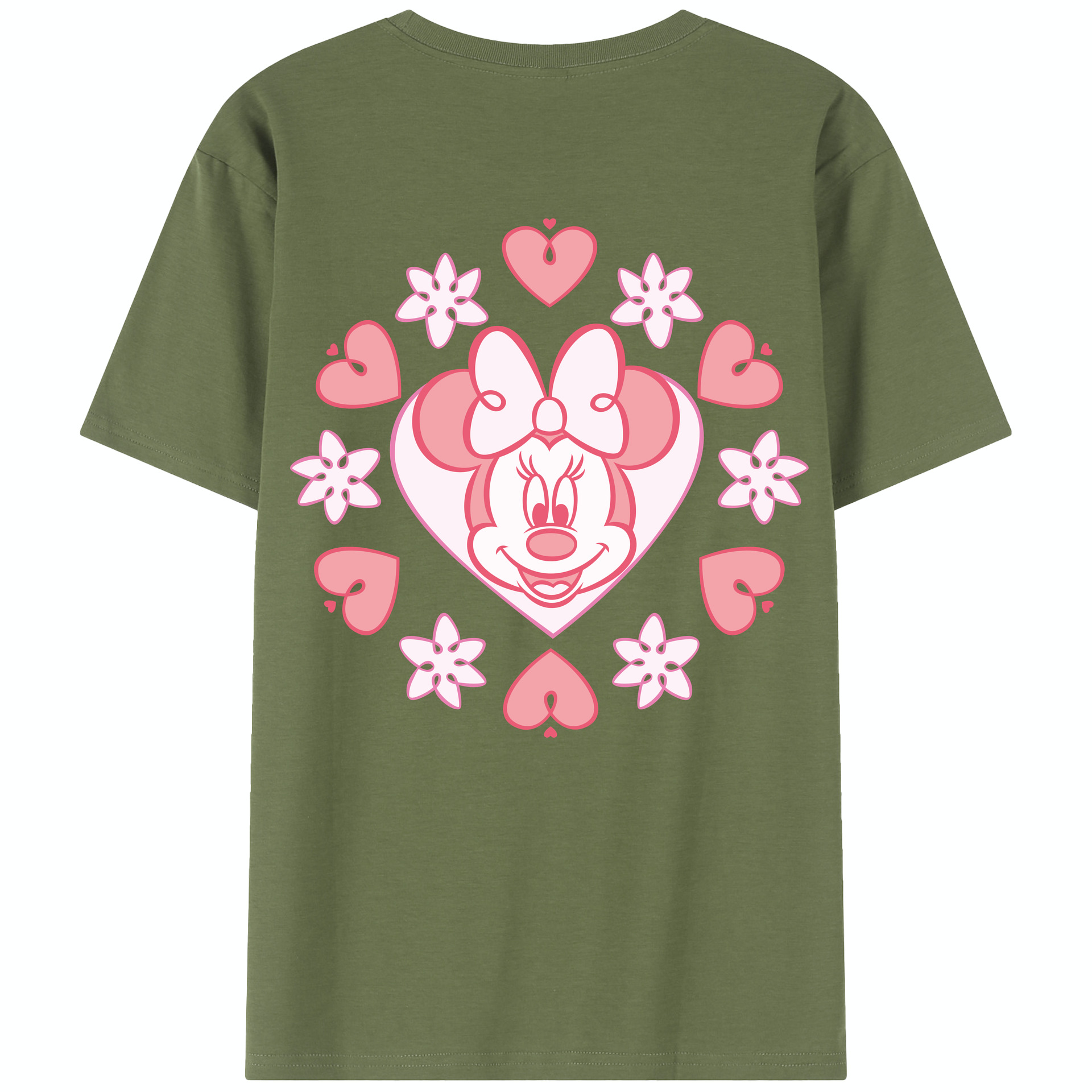 （画像用） ミッキーマウス Mickey Mouse 綿100％半袖Tシャツ（背面プリント）